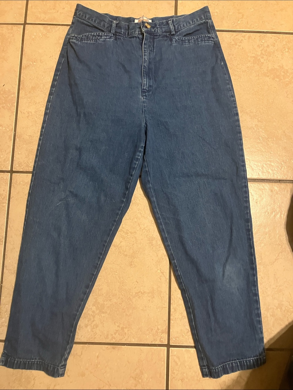 Talbots Light Blue Denim Skirt with Brushed Label